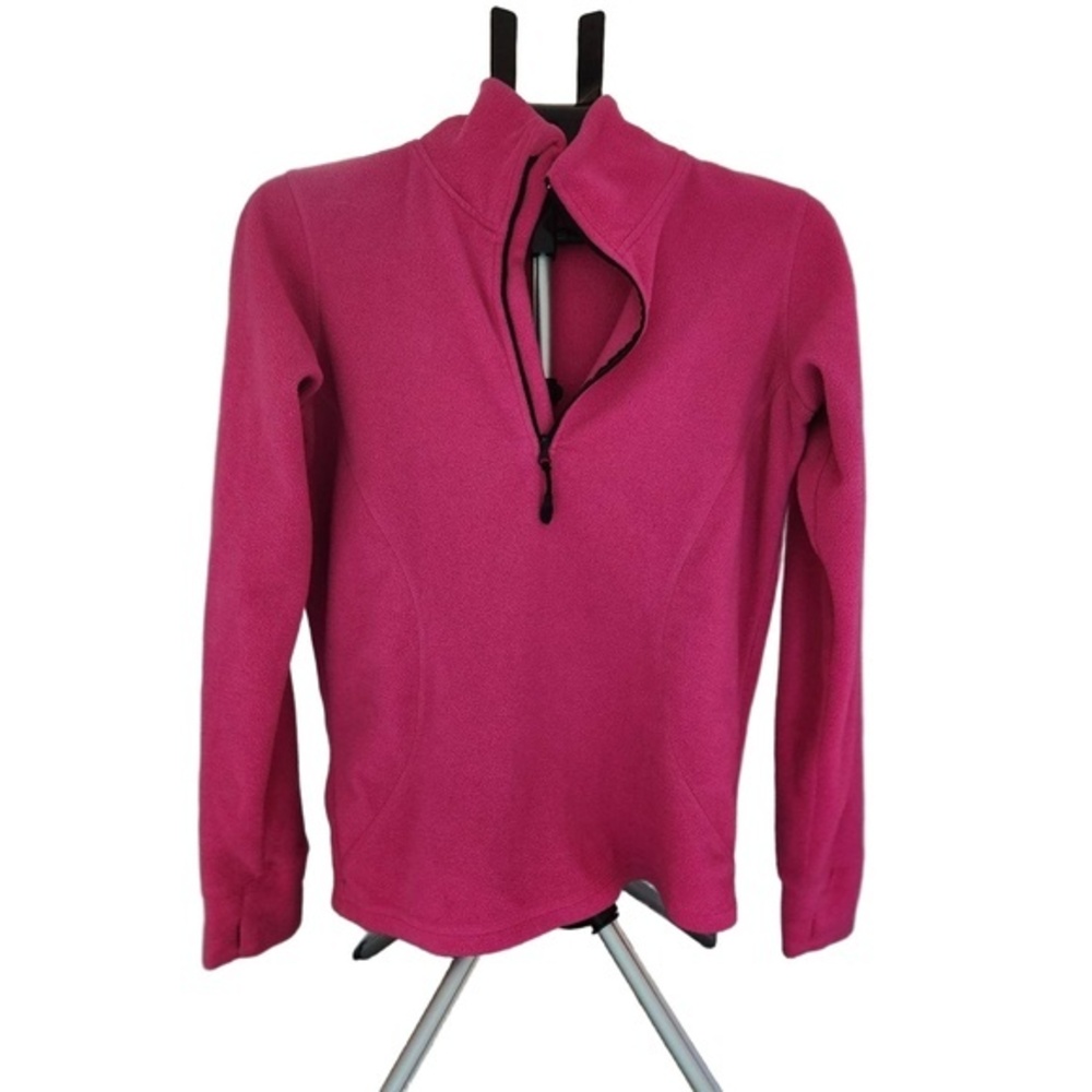 Everlast Pullover Womens Size M Pink Fleece Quarter Zip LongSleeveAthleisureCozy